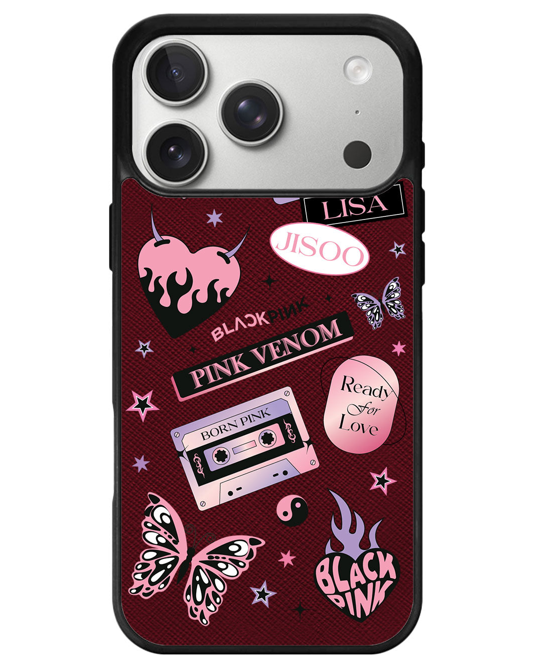 iPhone Leather Grip - Blackpink Born Pink