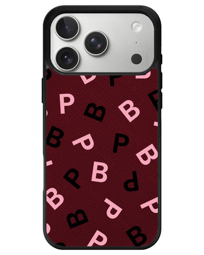iPhone Leather Grip - Blackpink Monogram