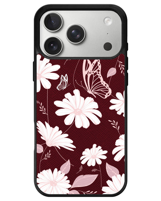 iPhone Leather Grip - Butterfly & Daisy