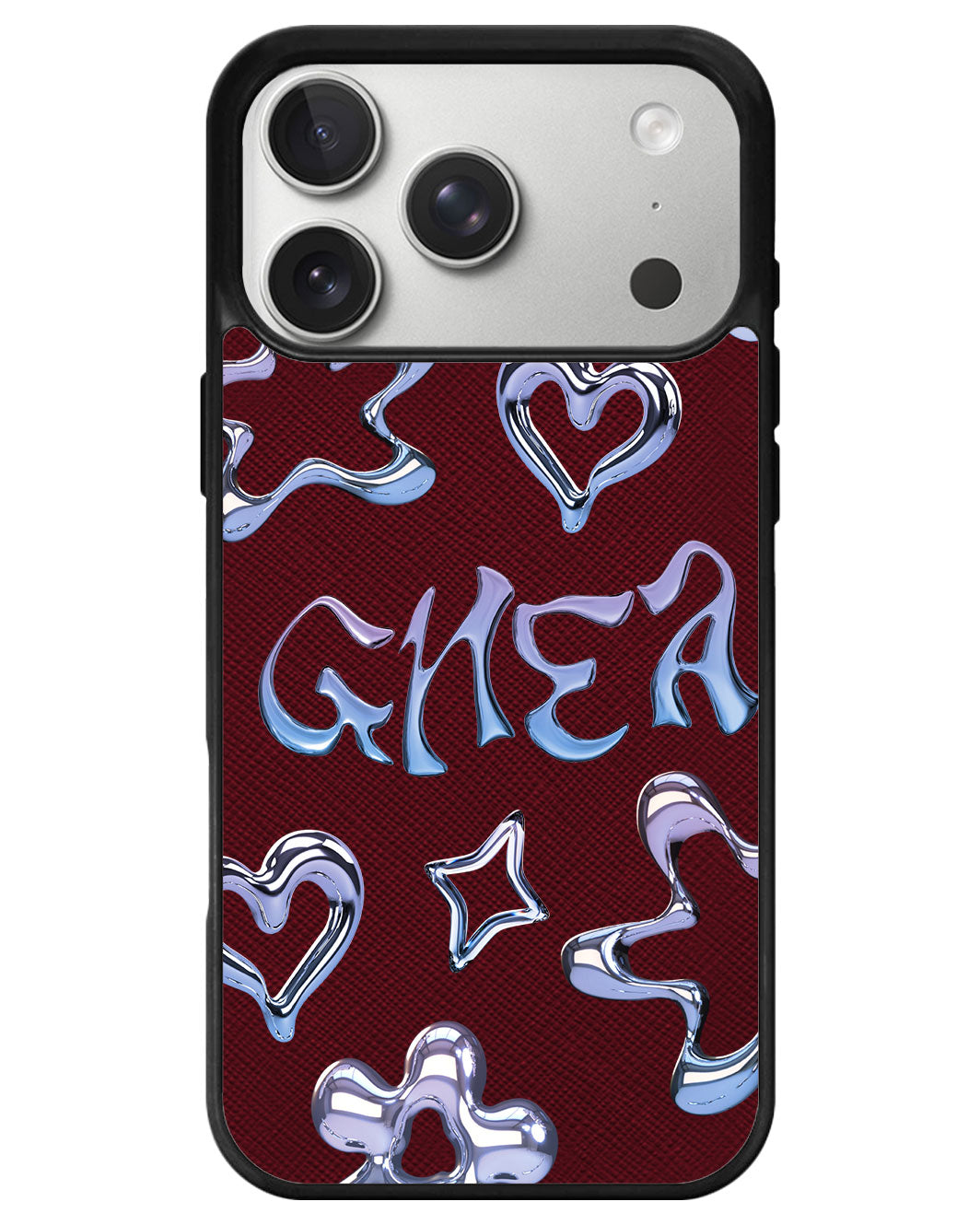 iPhone Leather Grip - Chrome Monogram 1.0