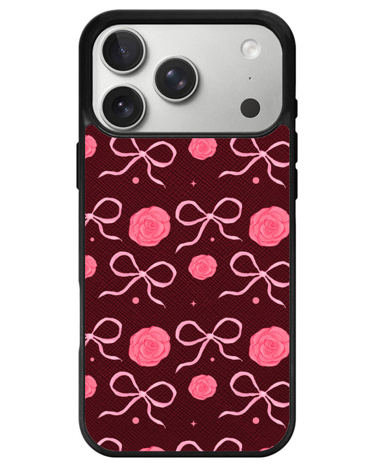 iPhone Leather Grip - Coquette Rose