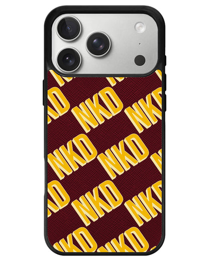 iPhone Leather Grip - Diagonal Initial Monogram 1.0