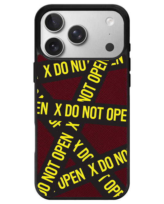 iPhone Leather Grip - Do Not Open 1.0