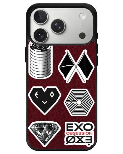 iPhone Leather Grip - EXO Sticker Pack