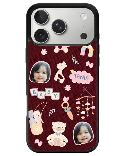 iPhone Leather Grip - Face Grid Girl Toys