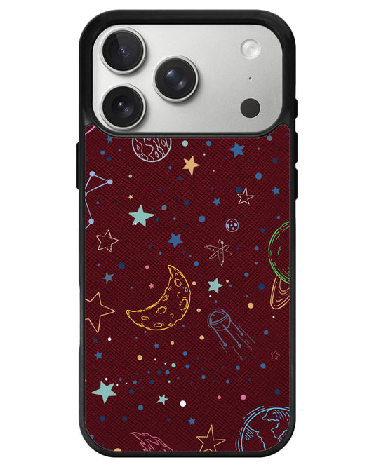 iPhone Leather Grip - Galaxy