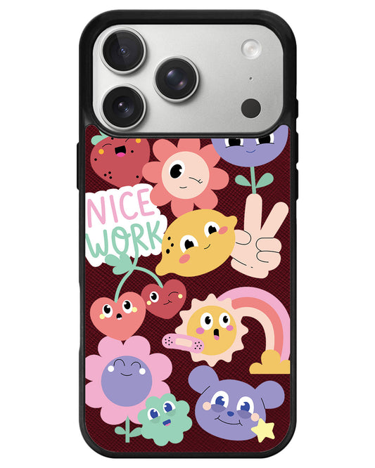 iPhone Leather Grip - Garden Party