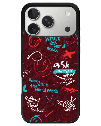 iPhone Leather Grip - Graffiti 2.0