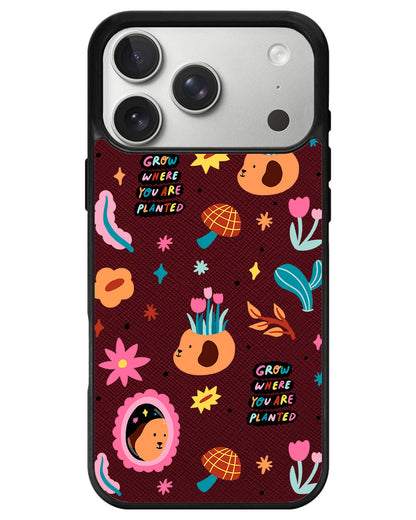 iPhone Leather Grip - Grow and Bloom