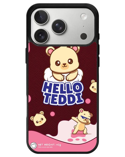 iPhone Leather Grip - Hello Teddy 2.0