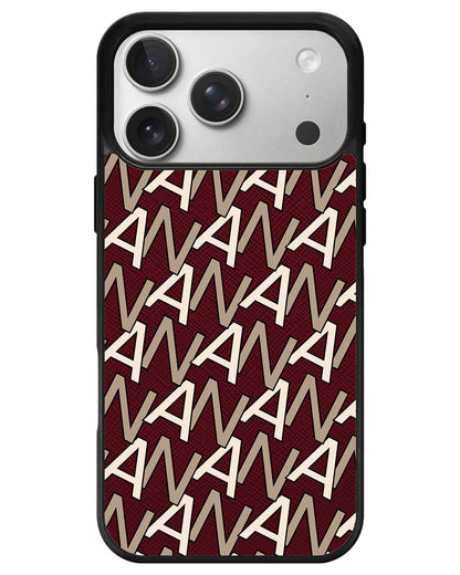 iPhone Leather Grip - Initial Monogram 4.0