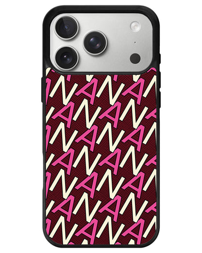 iPhone Leather Grip - Initial Monogram 6.0