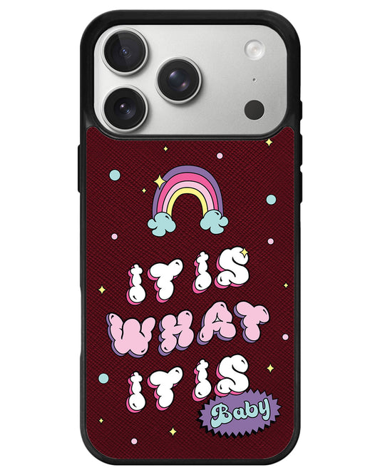 iPhone Leather Grip - It Is What It Is Baby