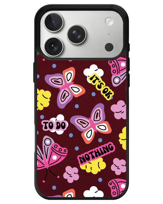 iPhone Leather Grip - It's OK to do Nothing
