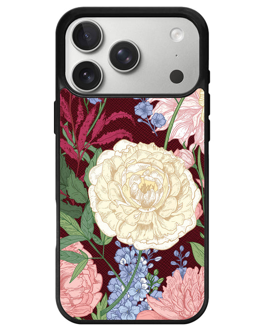iPhone Leather Grip - July Delphinium
