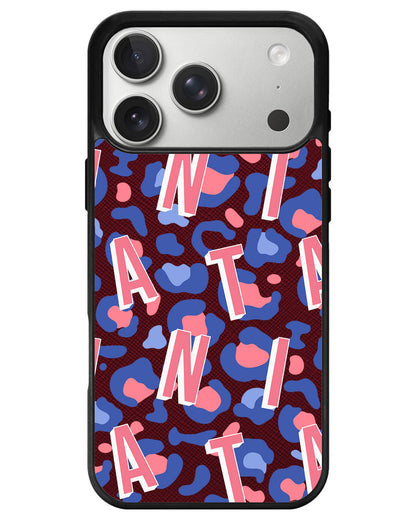 iPhone Leather Grip - Leopard Monogram 1.0