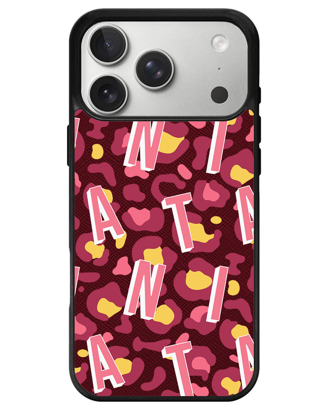 iPhone Leather Grip - Leopard Monogram 3.0