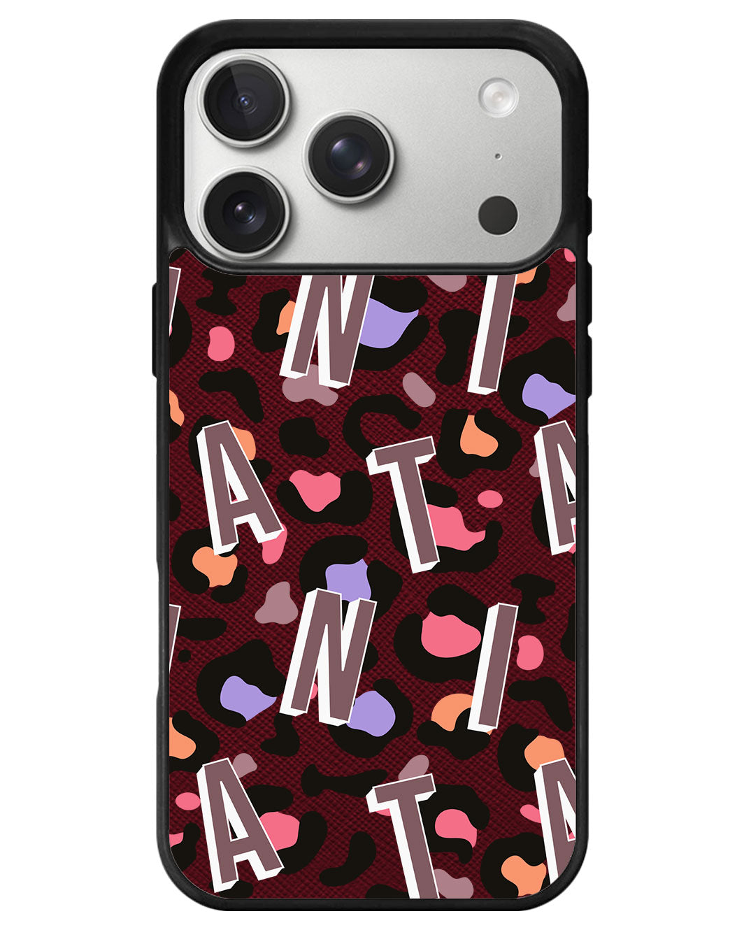 iPhone Leather Grip - Leopard Monogram 5.0