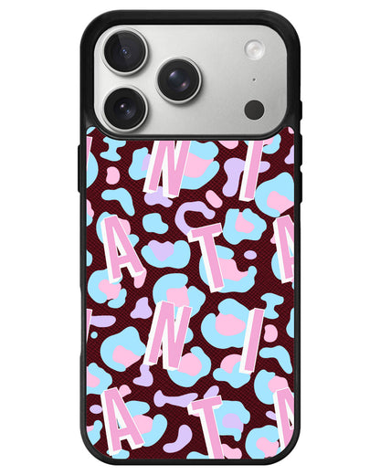 iPhone Leather Grip - Leopard Monogram 6.0