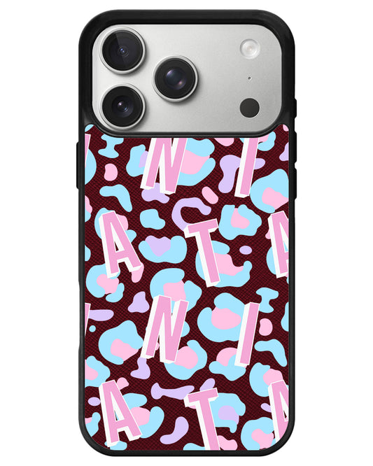 iPhone Leather Grip - Leopard Monogram 6.0