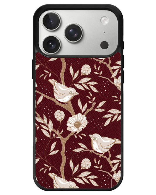 iPhone Leather Grip - Lovebird Monochrome 3.0