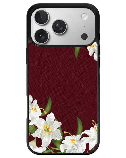 iPhone Leather Grip - May Lily of the Valley
