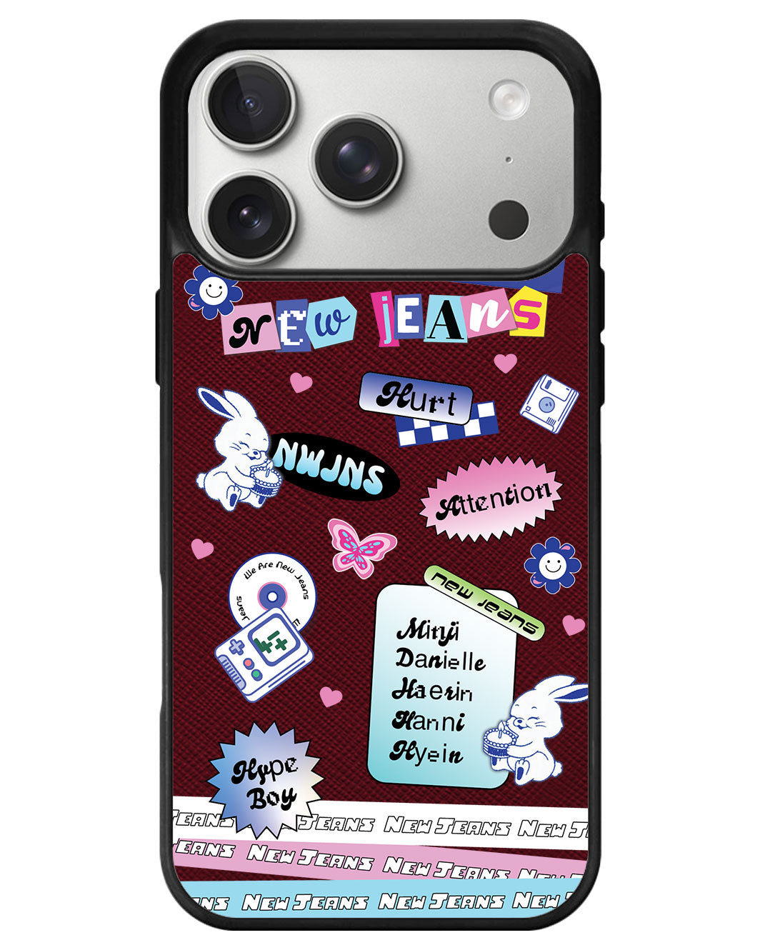 iPhone Leather Grip - New Jeans Sticker