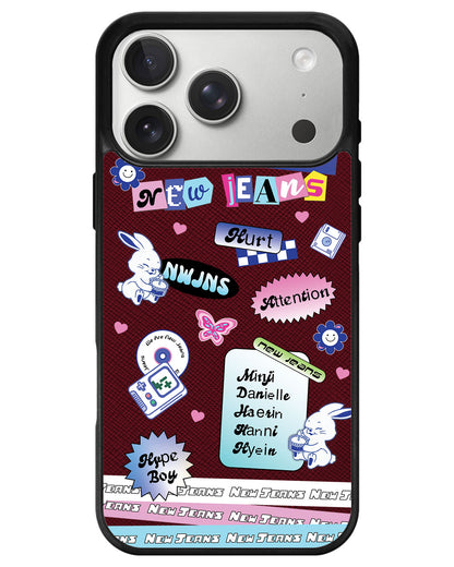 iPhone Leather Grip - New Jeans Sticker