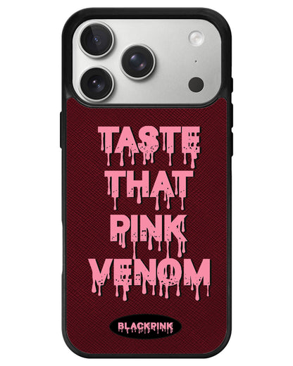 iPhone Leather Grip - Pink Venom