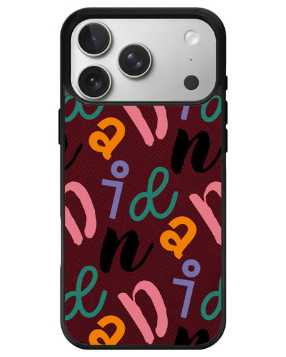iPhone Leather Grip - Playful Monogram 3.0