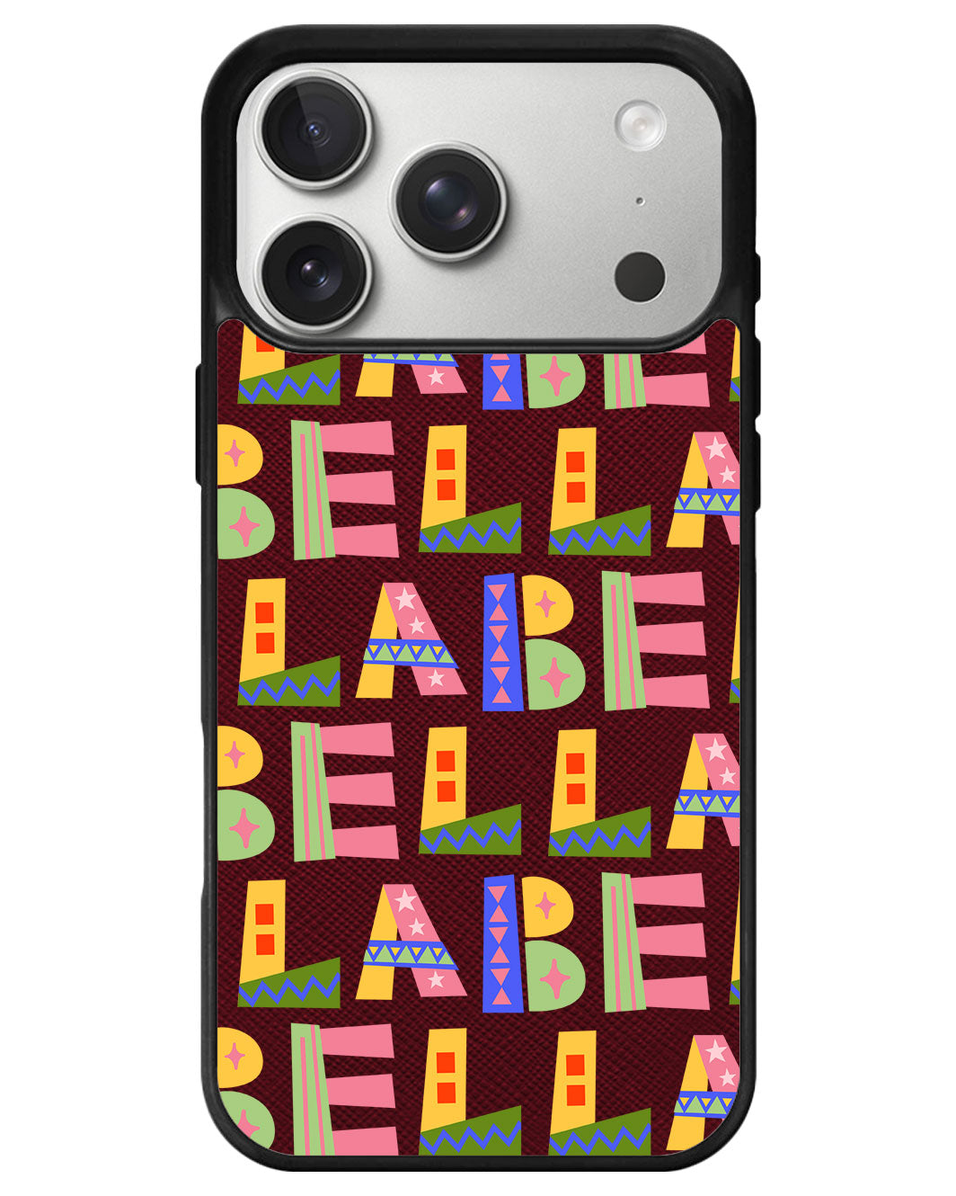 iPhone Leather Grip - Playful Monogram 5.0