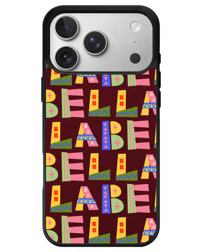 iPhone Leather Grip - Playful Monogram 5.0