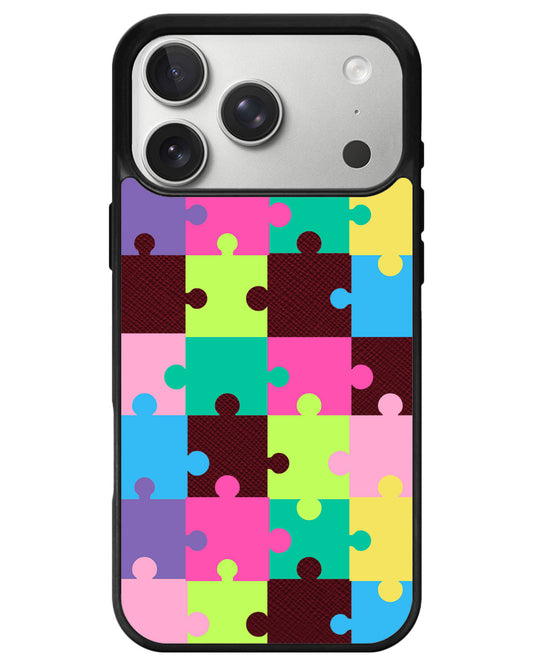 iPhone Leather Grip - Puzzle Piece
