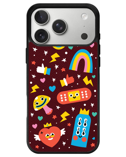 iPhone Leather Grip - Red Club