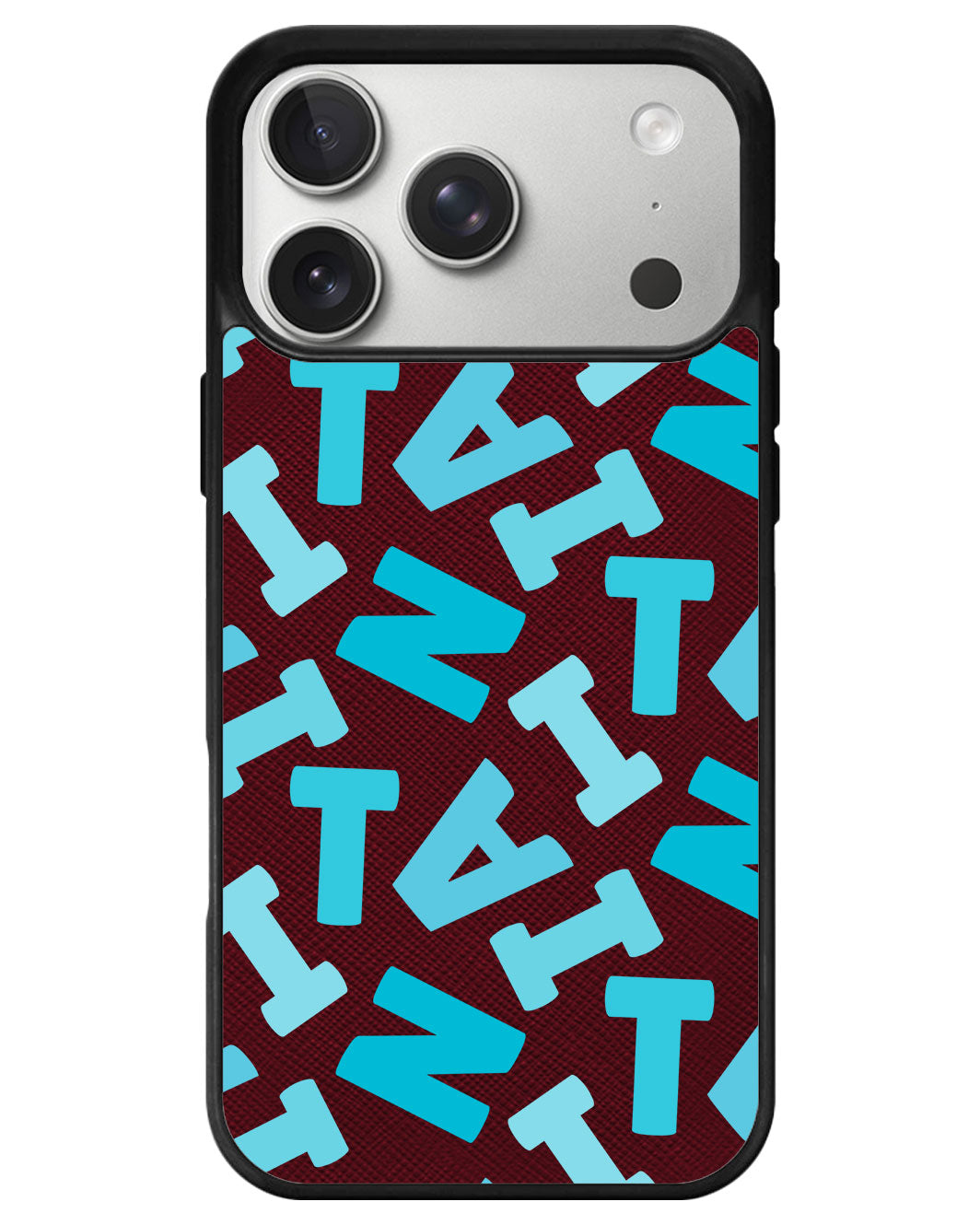iPhone Leather Grip - Scattered Monogram 5.0