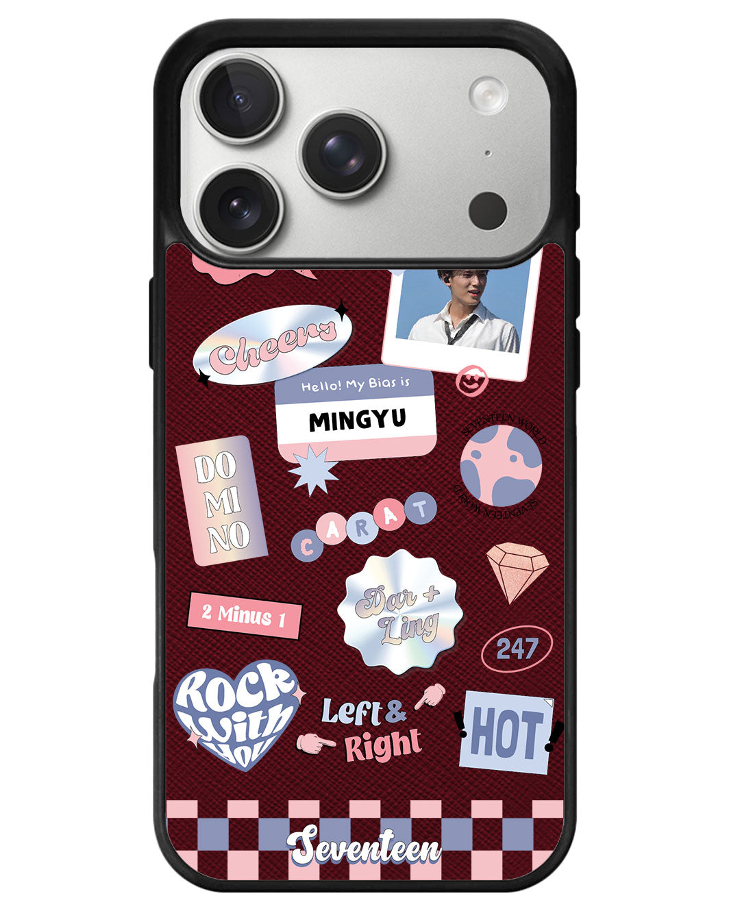 iPhone Leather Grip - Seventeen World
