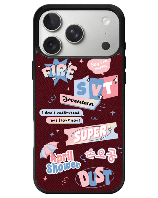 iPhone Leather Grip - Seventeen Super