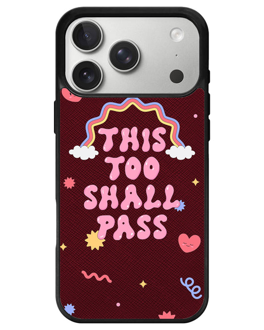 iPhone Leather Grip - This Too Shall Pass