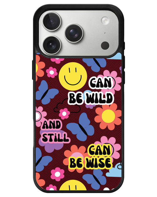iPhone Leather Grip - You Can Be Wild & Free