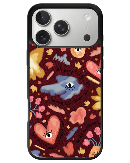 iPhone Leather Grip - Abstract Lovers