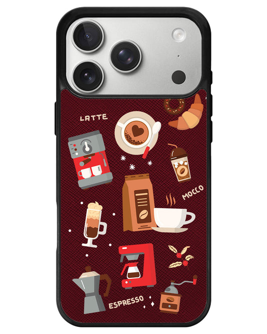 iPhone Leather Grip - Barista