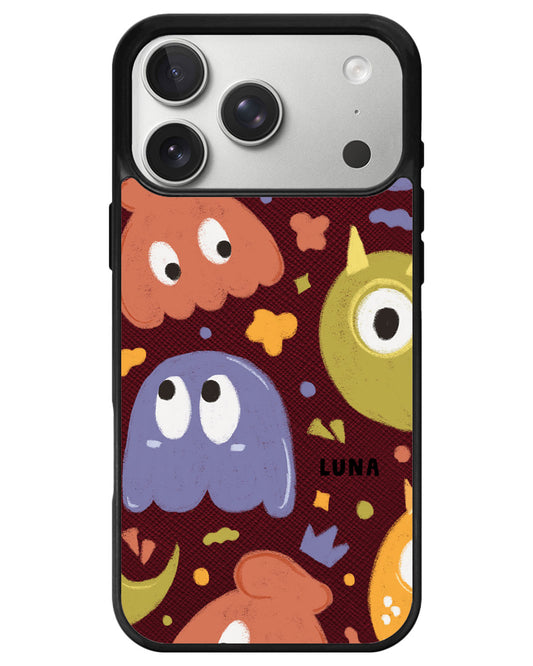 iPhone Leather Grip - Cute Monster 1.0