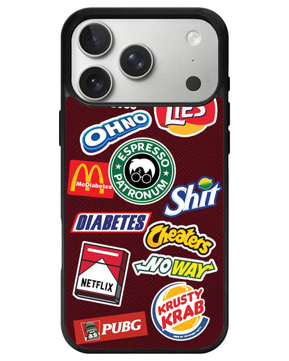 iPhone Leather Grip - Food Parody