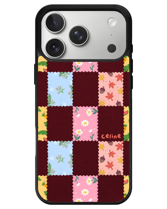 iPhone Leather Grip - Four Seasons Stamps