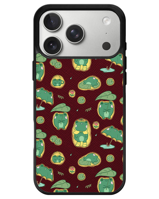 iPhone Leather Grip - Happy Rain