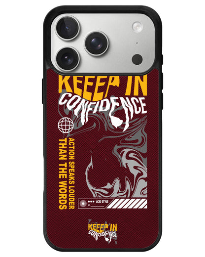 iPhone Leather Grip - Keep in Confidence