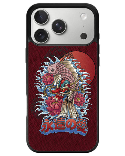 iPhone Leather Grip - Oni Koi