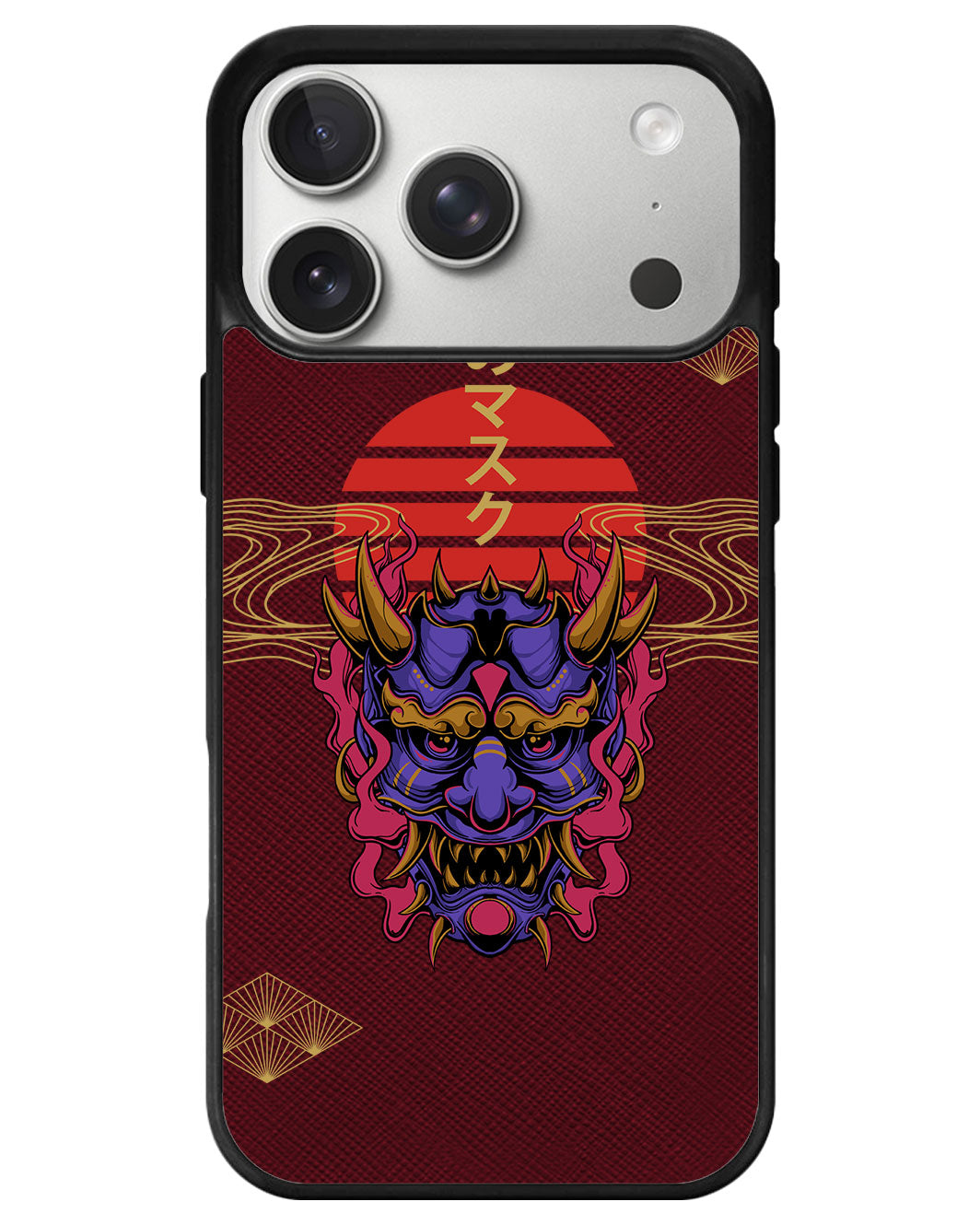 iPhone Leather Grip - Oni Mask