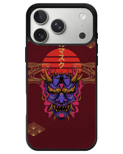 iPhone Leather Grip - Oni Mask