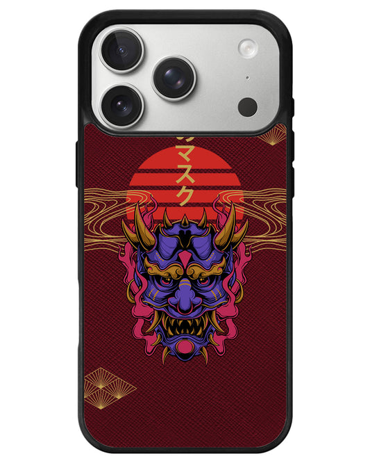 iPhone Leather Grip - Oni Mask